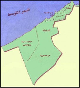 خريطة محافظة الأسكندرية الادارية