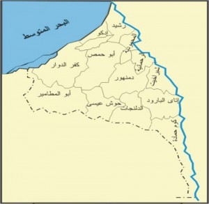 خريطة محافظة البحيرة