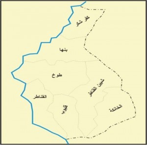 خريطة محافظة القليوبية