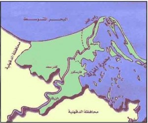 خريطة محافظة دمياط الادارية