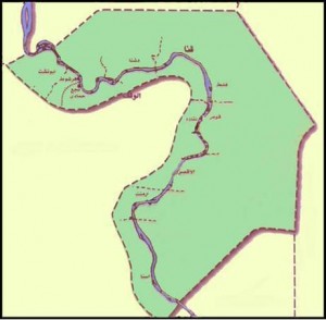 خريطة محافظة قنا الادارية